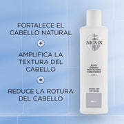 Nioxin Nioxin System 1 Scalp Therapy Mens Nioxin Conditioner 1000ml / 33.8oz Hair Conditioner Light Steel Blue