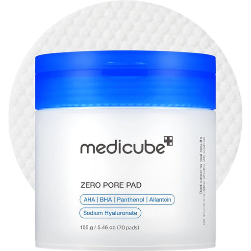 AsiaBeautyMall Medicube Zero Pore Pad 2.0 Toner Lotion White Smoke 70 Pads