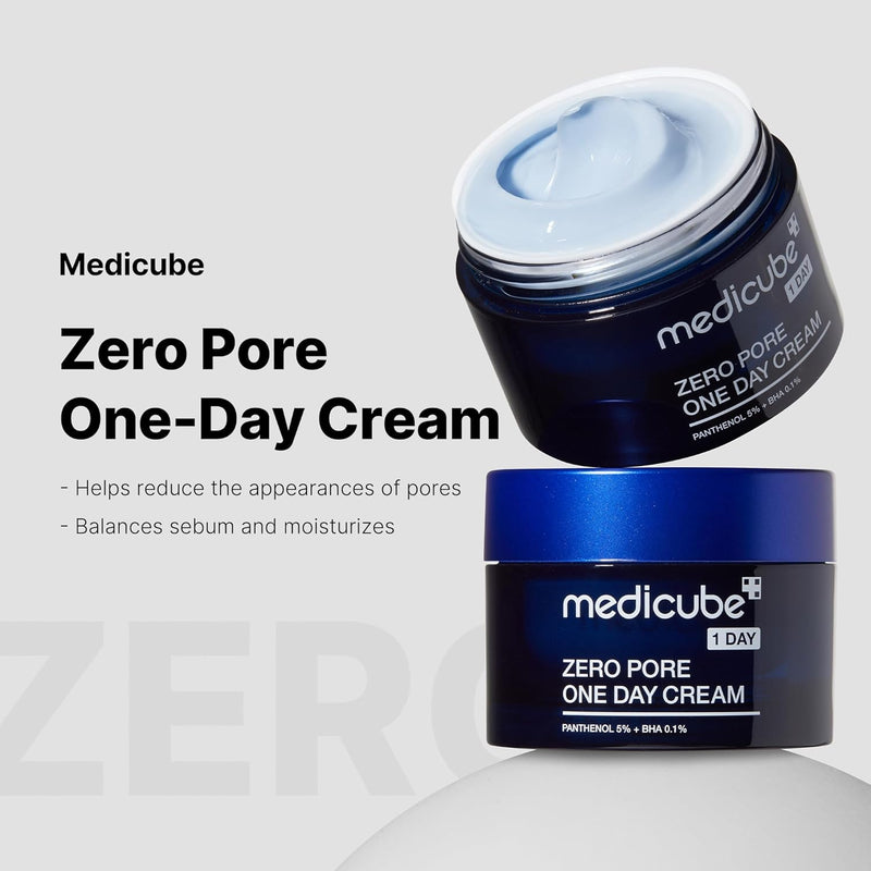 AsiaBeautyMall Medicube Zero Pore One Day Cream Moisturizer Lavender