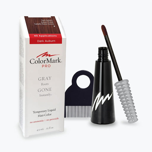 VIP Extensions ColorMark Liquid Hair Color, Dark Auburn Temporary Hair Color White Smoke