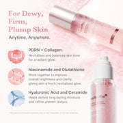 AsiaBeautyMall Medicube PDRN Pink Collagen Glow Jelly Mist Serum Serum White Smoke