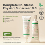 AsiaBeautyMall AXIS-Y Complete No-Stress Physical Sunscreen SPF50+ PA++++ Sunscreen Light Gray