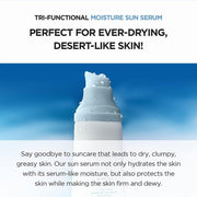 AsiaBeautyMall SKIN1004 Madagascar Centella Hyalu-Cica Water-Fit Sun Serum SPF50+ PA++++ (2-Pack) Sunscreen White Smoke