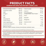 Nature Target Chicken Flavor Glucosamine Chews for Dogs & Cats, 120 Soft Chews Pet Vitamins Supplements White Smoke