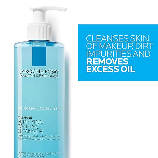 La Roche Posay Toleriane Purifying Lq 13.52oz Facial Cleanser White Smoke
