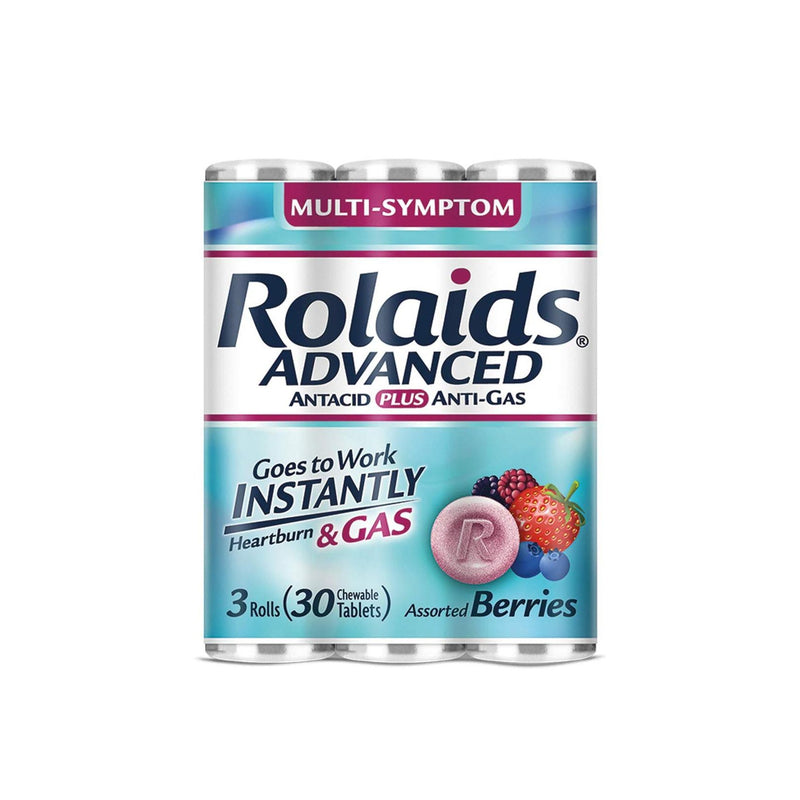 Rolaids Rolaids Adv Cw 3x30  Antacd+Ags Wby Personal Care White Smoke