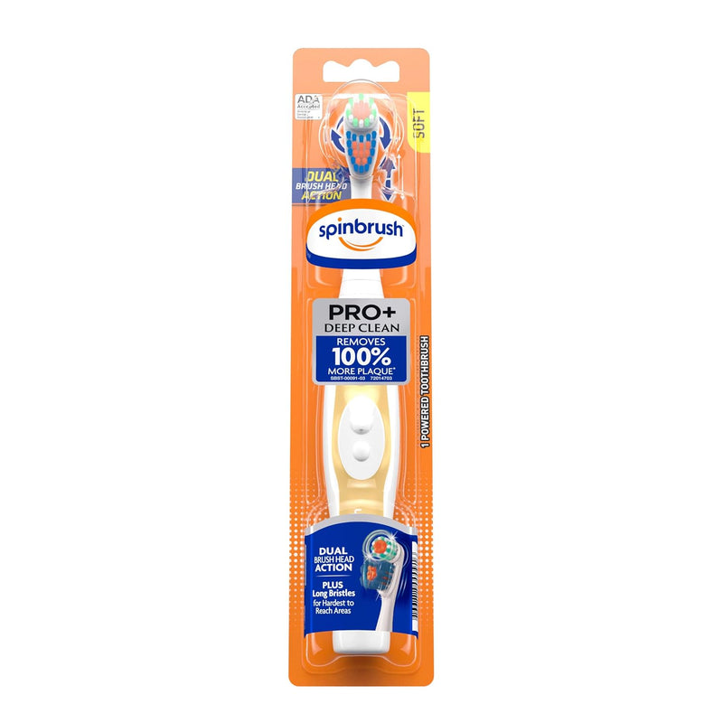 Arm & Hammer Arm & Hammer Spinbrush Truly Radiant Extra White Manual 
Toothbrush Soft Health Care Bisque