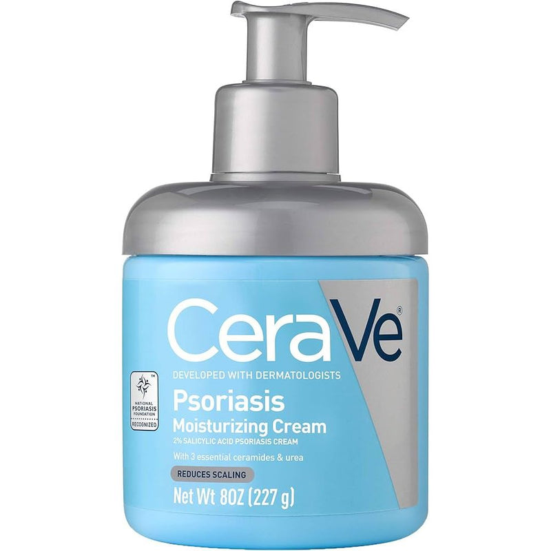 CeraVe CeraVe Psoriasis Skin Therapy Moisturizing Cream, 8 oz Lotion & Moisturizer White Smoke