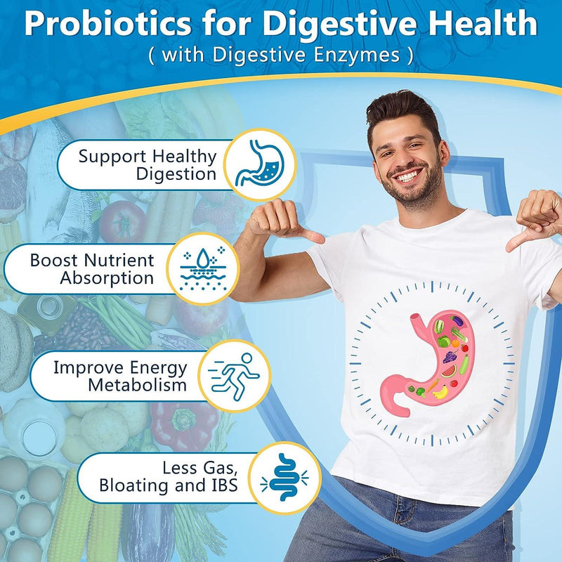 Nature Target 3-in-1 Digestive Health Probiotics, 100B CFUs, 90 Vegan Caps Probiotic White Smoke