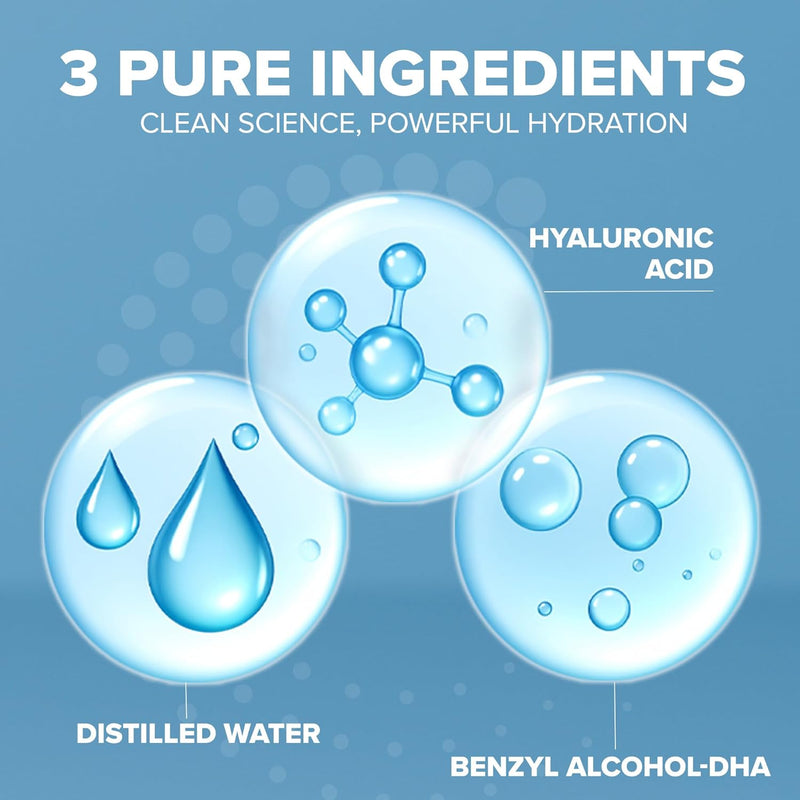 Cosmedica Skincare Pure Hyaluronic Acid Serum By Cosmedica Skincare Health & Beauty Cadet Blue 1oz,2oz,4oz,8oz