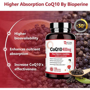 Nature Target CoQ10 + PQQ + L-Carnitine, 400mg, 120 Softgels CoQ10 White Smoke