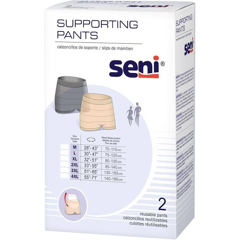 Seni Seni Active Super Plus Pull-On Adult Protective Underwear (2XL - 32 Count) Incontinence Aids White Smoke