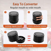 SmartPursue™ Vacuum Sealing Machine Mason Jar Vacuum Sealer Electric Vacuum Sealing Machine Kit White Smoke Black,White