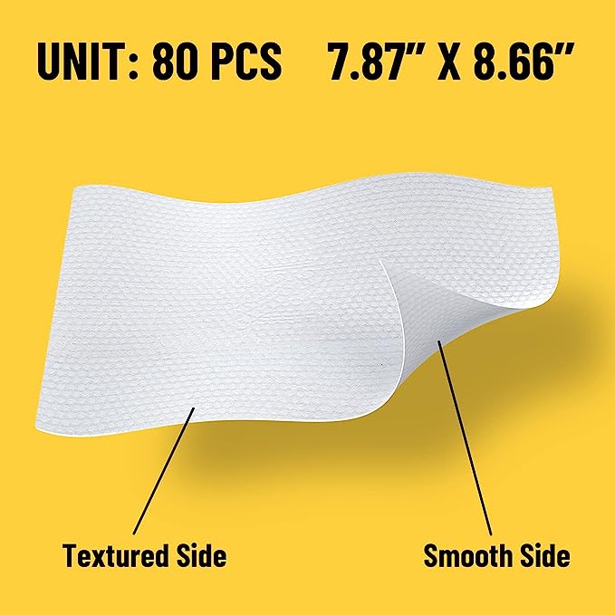 AsiaBeautyMall ITO Disposable Face Towel - 100% Cotton Facial Towel Goldenrod