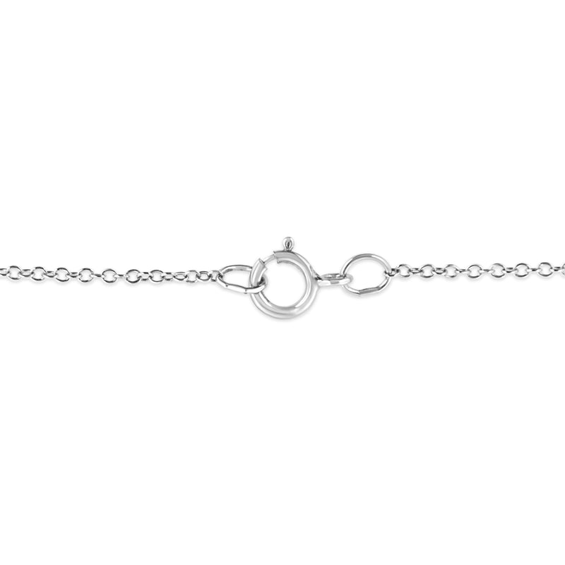 Bids.com .925 Sterling Silver Prong-Set Diamond Accent Starfish 18" Pendant Necklace (I-J Color, I1-I2 Clarity) Necklaces White Smoke White.Sterling Silver / 18