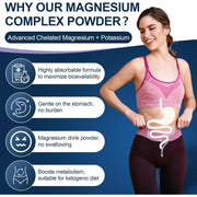 Nature Target Magnesium Powder Supplement, 10.58 OZ Magnesium Glycinate White Smoke