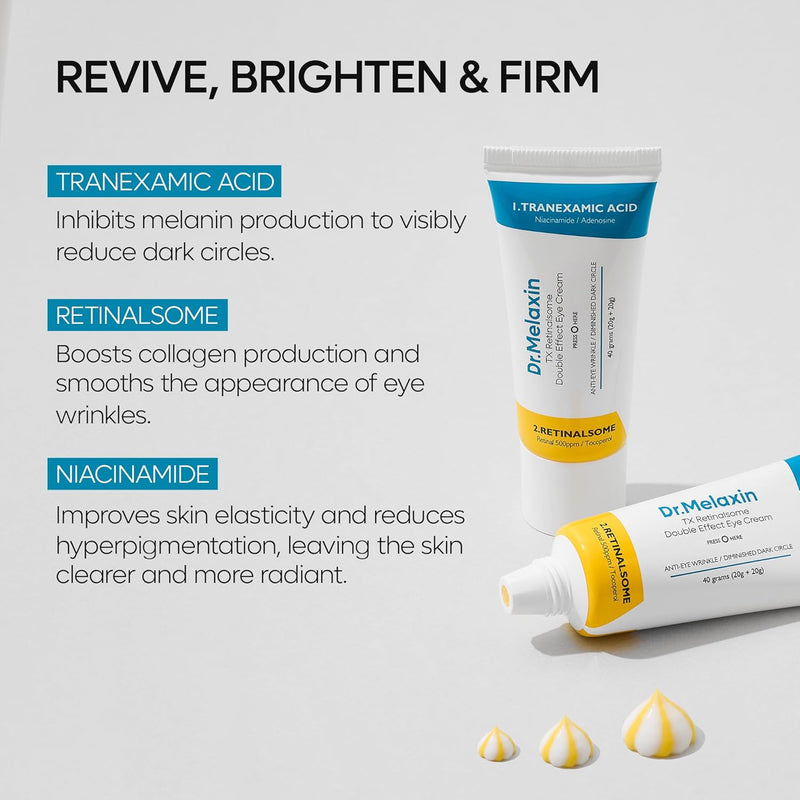 AsiaBeautyMall Dr. Melaxin TX Retinalsome Double Effect Eye Cream Eye Cream Light Gray