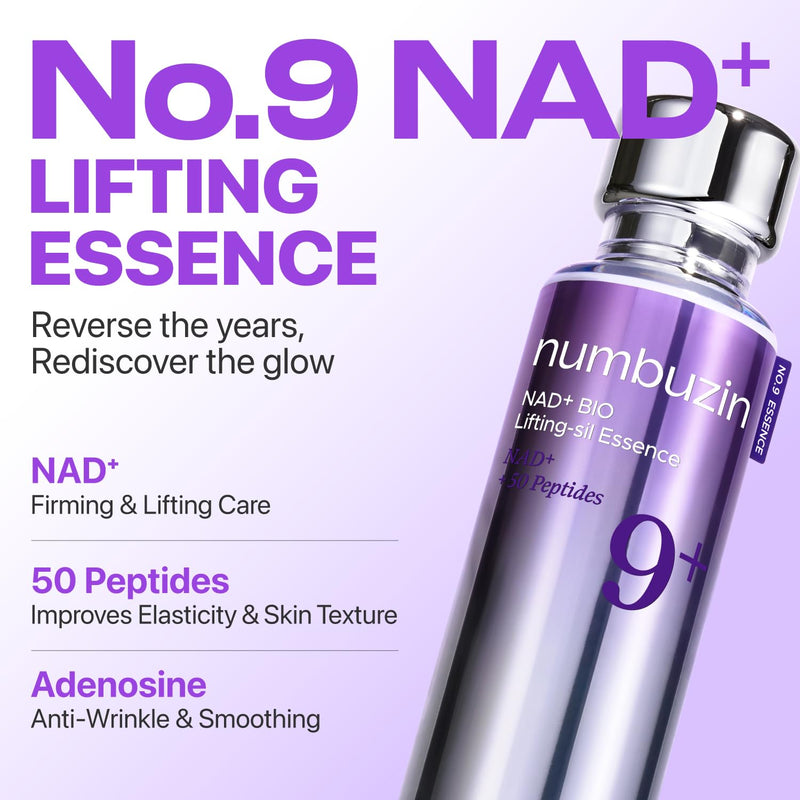 AsiaBeautyMall Numbuzin No. 9 NAD+ Bio Lifting-sil Essence Serum Lavender Blush