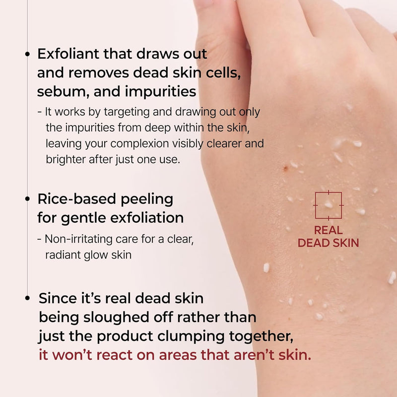 AsiaBeautyMall Dr. Melaxin Peel Shot Exfoliant Rice Ampoule Face Cleanser Misty Rose