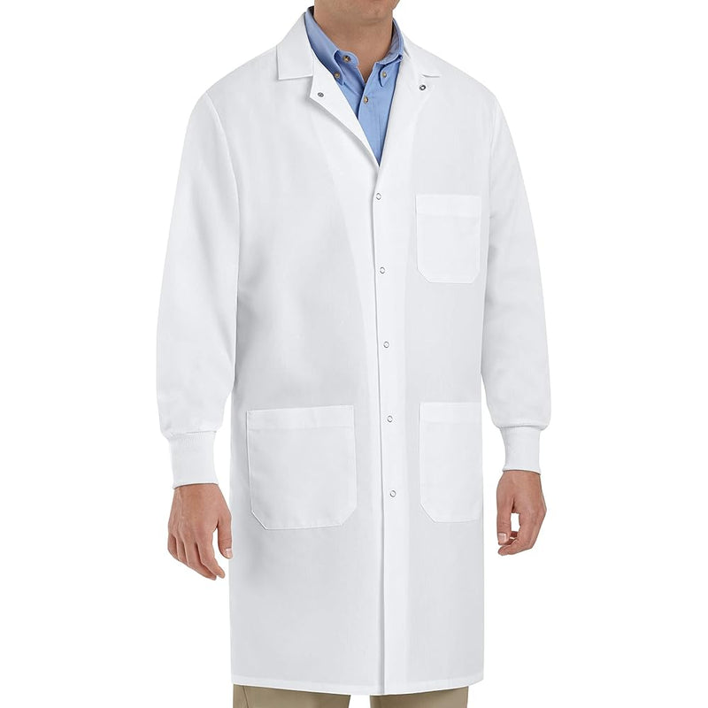 Medisca Disposable Lab Coats with Knitted Collar and Cuffs, Size Medium (10-Pack) Medical Lavender