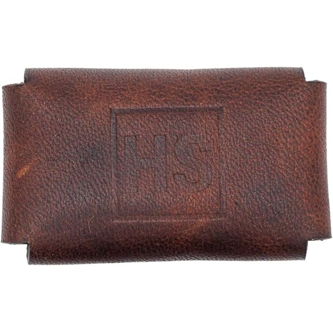 Henson Henson Brown Leather The Henson Razor Head Cover Razor Head Cover Dim Gray