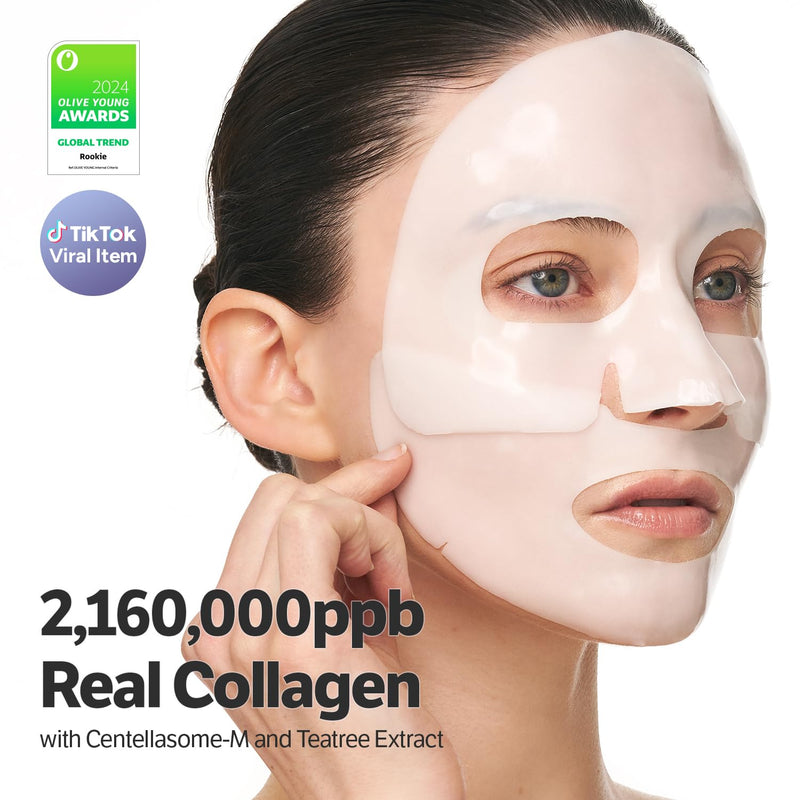 AsiaBeautyMall Sungboon Editor Deep Collagen CICA Teatree Soothing Mask Face Mask White Smoke 4 pcs,1 pc