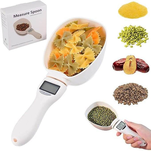 SmartPursue™ Digital Kitchen Scale – LCD Measuring Spoon Kitchen Scale White Smoke White