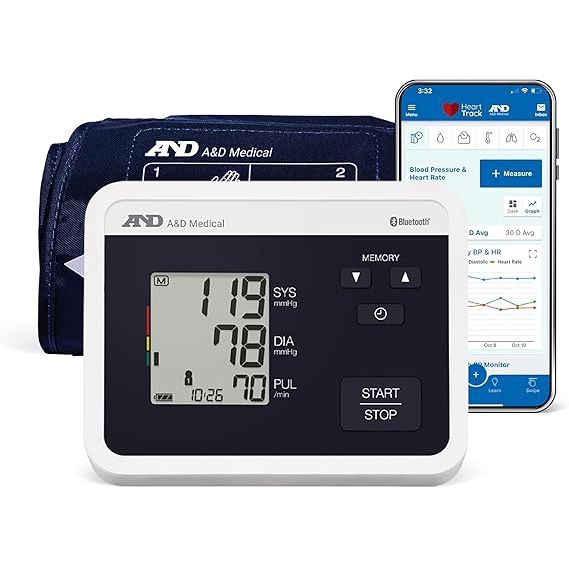 0 Next Gen Bluetooth Blood Pressure Monitor, Advanced Multi-User Upper Arm Cuff Blood Pressure Monitors White Smoke
