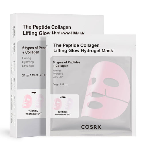 AsiaBeautyMall Cosrx The Peptide Collagen Lifting Glow Hydrogel Mask Face Mask Lavender