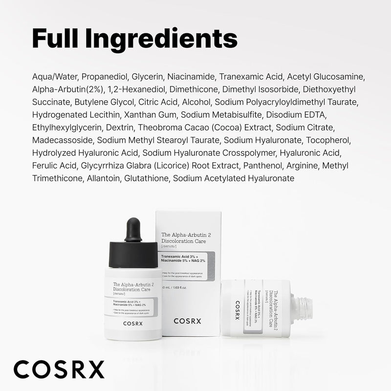 AsiaBeautyMall Cosrx The Alpha-Arbutin 2 Discoloration Care Serum White Smoke