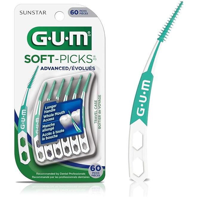 Gum GUM Pro Soft-Picks 60 Units Toothpicks White Smoke