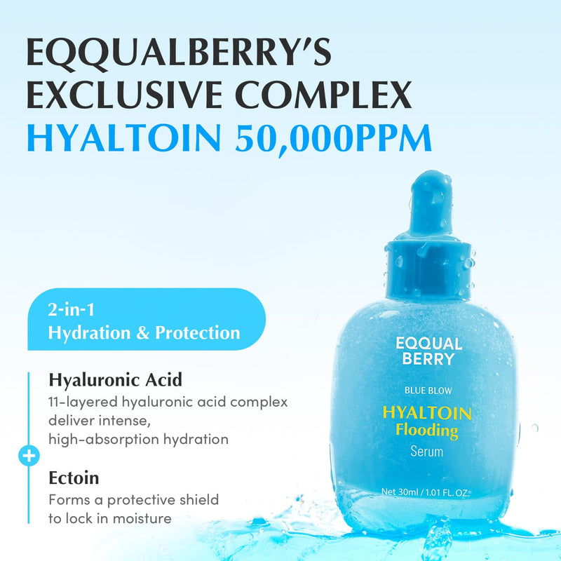 AsiaBeautyMall EQQUALBERRY Hyaltoin Flooding Serum Serum Alice Blue