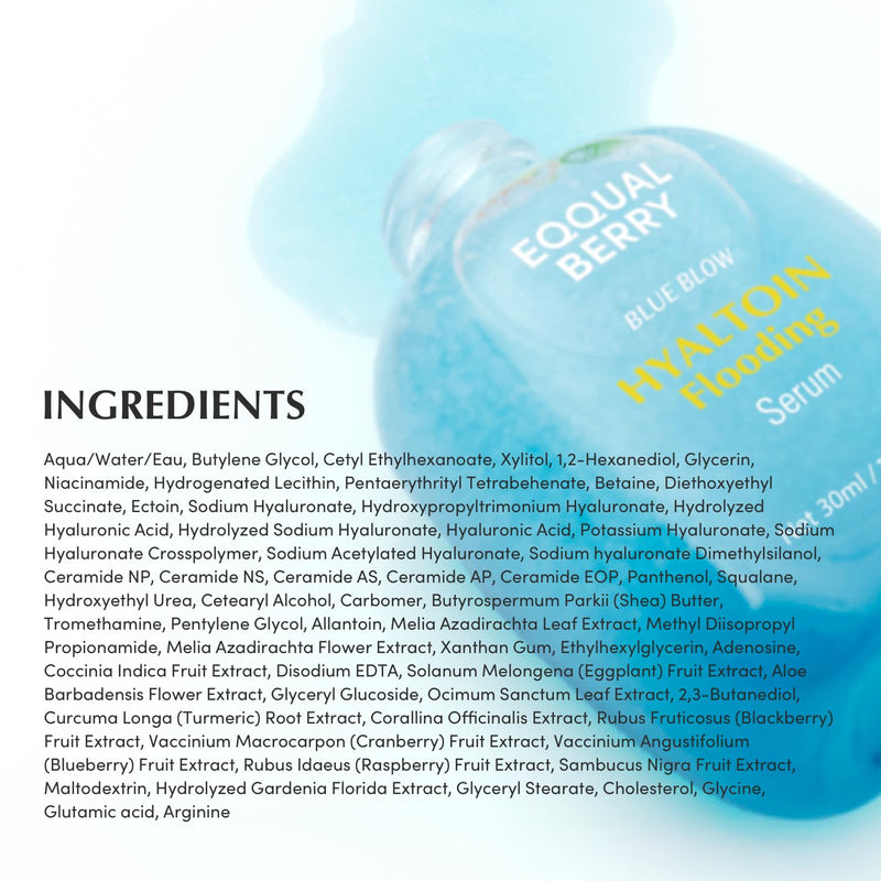 AsiaBeautyMall EQQUALBERRY Hyaltoin Flooding Serum Serum White Smoke