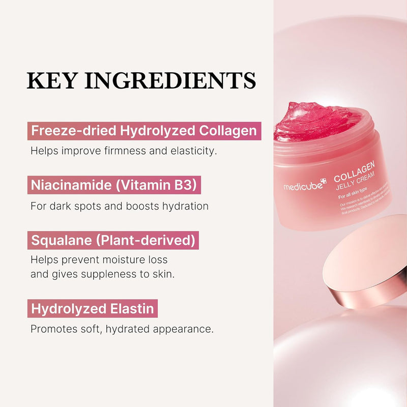 AsiaBeautyMall Medicube Collagen Jelly Cream Moisturizer Seashell