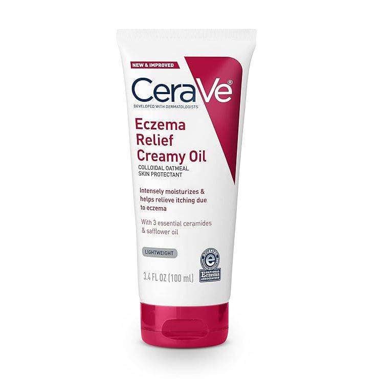 CeraVe CeraVe Eczema Relief Creamy Oil for Dry, Itchy Skin (3.4 oz) Lotion & Moisturizer White Smoke