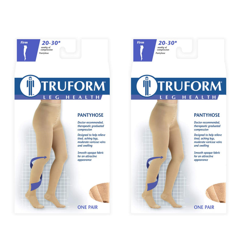 Truform MD SRG 20-30MMHG KN CT BLACK, L Accessories White Smoke