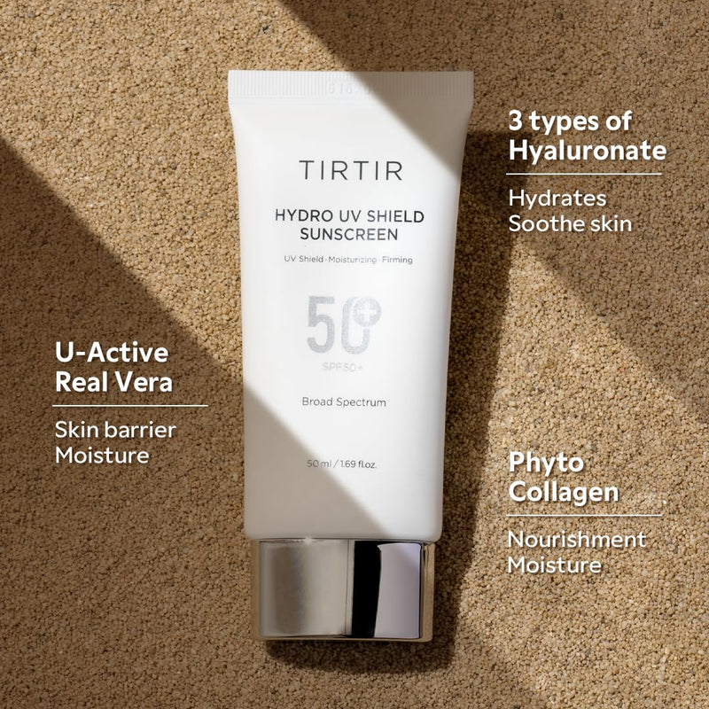 AsiaBeautyMall TIRTIR Hydro UV Shield Sunscreen SPF50+ Broad Spectrum Sunscreen Rosy Brown