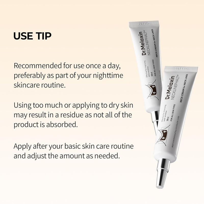 AsiaBeautyMall Dr. Melaxin Necklinephalt Neck Cream Neck Cream White Smoke