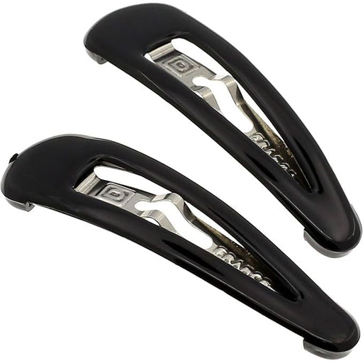 Camila Paris Camila Paris AD87/2 Premium French Hair Slides (2-Pack) Hair Accessories White Smoke