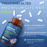 Nature Target Magnesium Glycinate, 120 Veggie Capsules Magnesium Glycinate Sky Blue