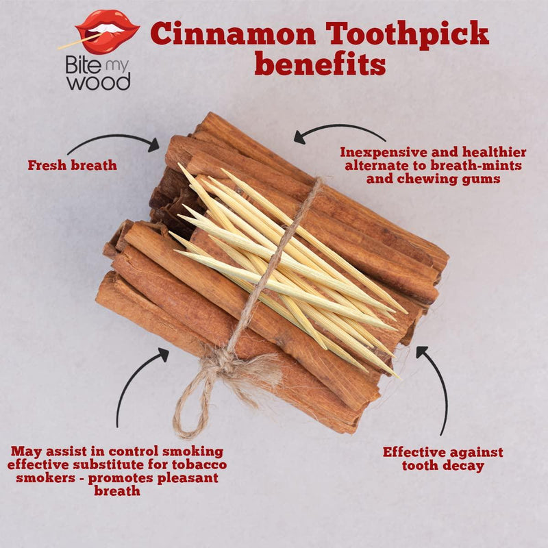 BiteMyWood Extreme Hot Cinnamon Flavored Birchwood Toothpicks, 60 Count Beauty & Personal Care - Nasal & Oral Care - Dental Floss & Picks Light Gray Without Glasses,With 2 Shot Glasses