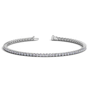 Bids.com Lab Grown Round Diamond Tennis Bracelet in 14k White Gold (2 cctw F/G  VS2/SI1) Bracelets White Smoke 7 / White Gold