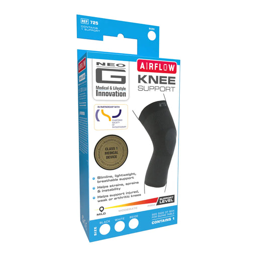 Neo G Neo G Airflow Knee Support - Small Supports & Braces White Smoke
