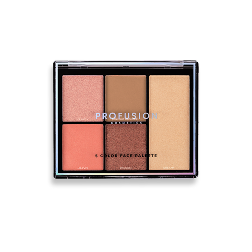 Profusion Cosmetics Face Kit Face Dark Salmon Sunlight,Stardust