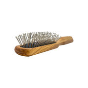 Dural Dural Wooden Rubber Cushion Brush Steel Pins with Plastic Tips Hair Brush Rosy Brown