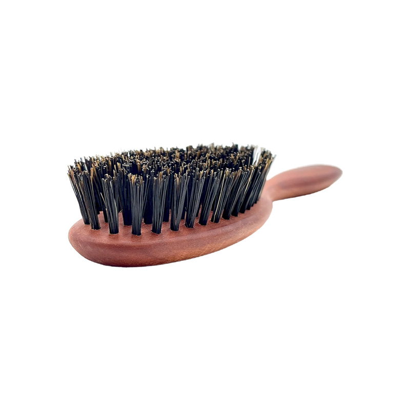 Dural Dural Hair Brush 7 Rows Oiled Pear Wood Pure Wild Boar Bristles Hair Brush Dark Slate Gray