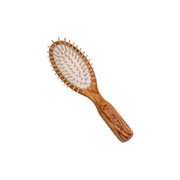 Dural Dural Olive Wood Rubber Cushion Hair Brush with Wooden Pins Hair Brush Sienna