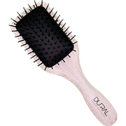 Dural Dural Wooden Paddle Brush small Beech Wood Plastic pins with ball tips Hair Brush Black