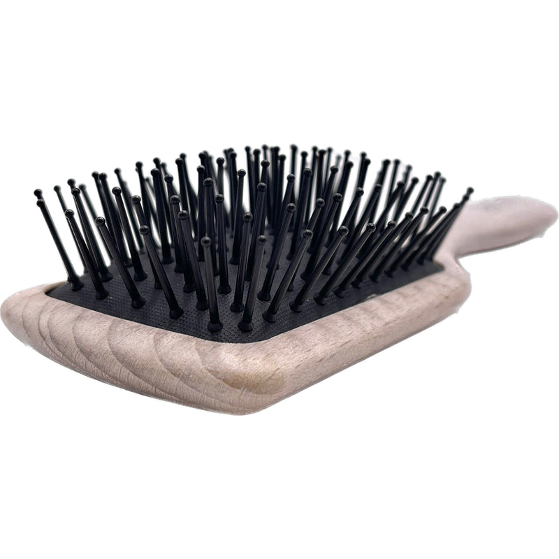 Dural Dural Wooden Paddle Brush small Beech Wood Plastic pins with ball tips Hair Brush Dark Slate Gray