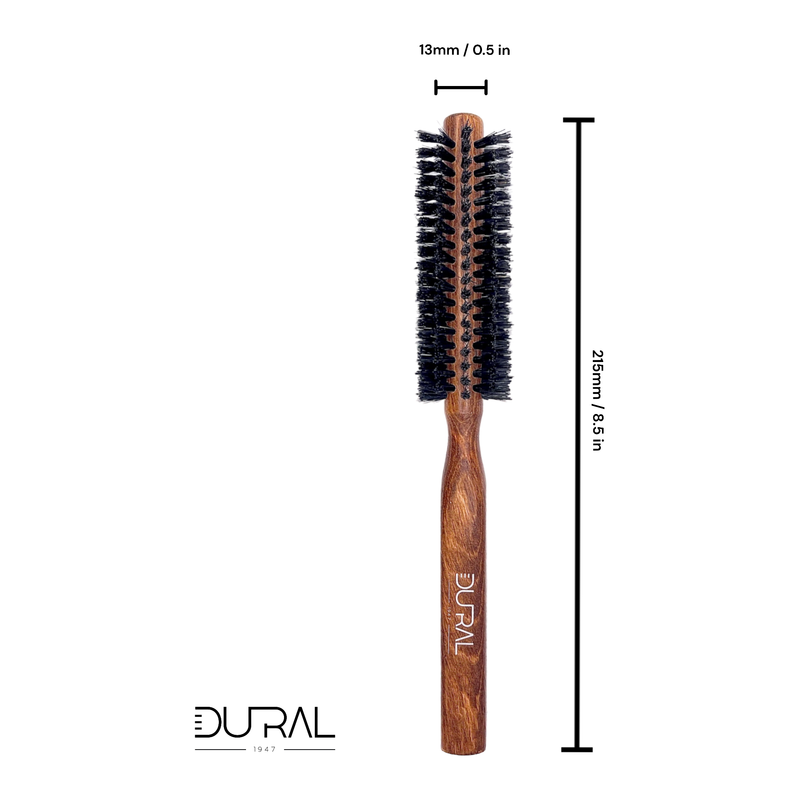 Dural Dural Hair Brush 10 Rows Wood Pure Wild Boar Bristles Hair Brush Dark Slate Gray